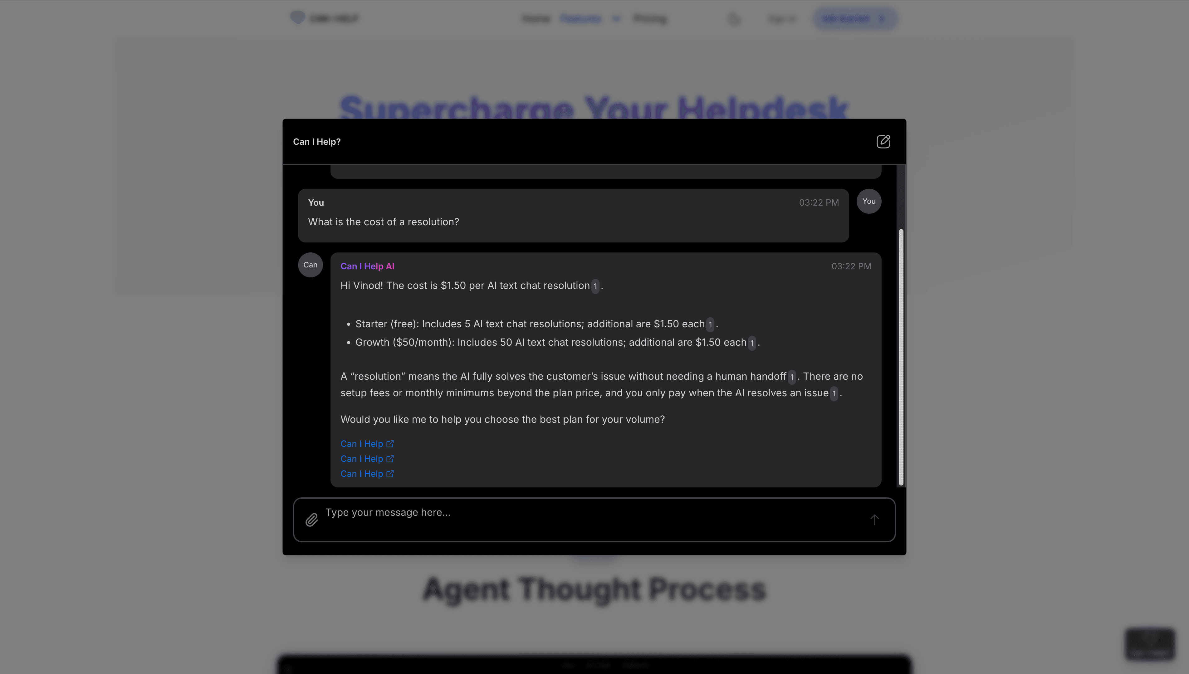Instant answers on every page